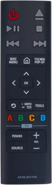 New AK59-00179A Remote Control for Samsung 2016 4K Ultra HD Player UBD-K8500