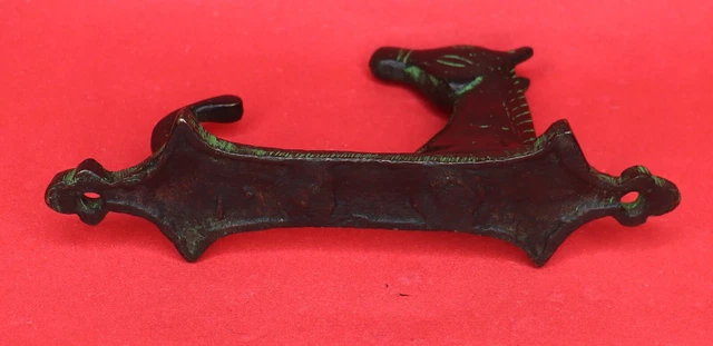 Green Horse Antique Style Handmade Brass Cup Key Cloth Hanger Wall Mounted Hook 8