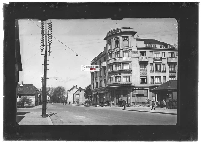 Plaque De Verre Photo Ancienne Noir Et Blanc 13x18 Cm - Saint-Louis Alsace, Original