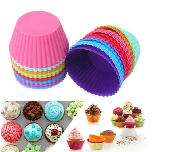 Silicone Cupcake Liners - 12 Pack Reusable Baking Cups In 4 Colors, Heat Resistant & Easy Clean - View #14