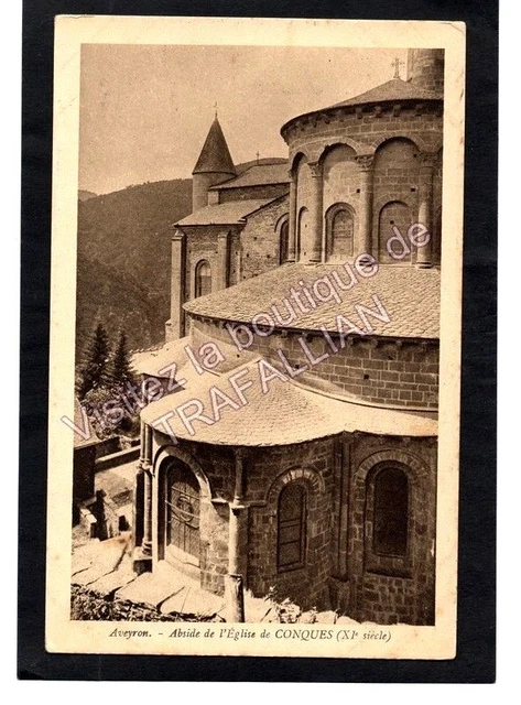 cpa 12 CONQUES - Abside de l'Eglise