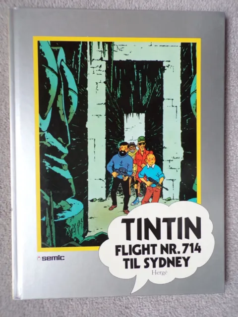 Tintin In Norwegian - Flight 714 To Sydney - Semic 1988 Herge