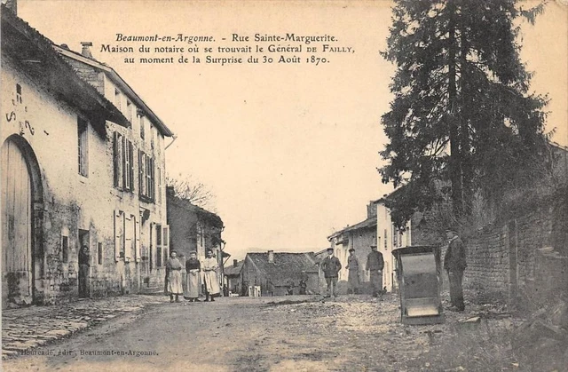 Cpa 08 Beaumont In Argonne Rue Ste Marguerite