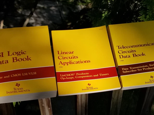 3 Vintage Texas Instruments Book Data Electronic Manual Lsi Logic Linear Circuit
