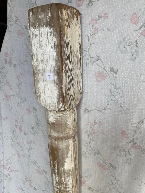 Salvage Architectural -One 5' Turned Column / Post - Weathered 2