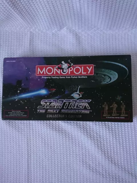 Vtg Star Trek The Next Generation Monopoly Game-Collectors Edition Complete