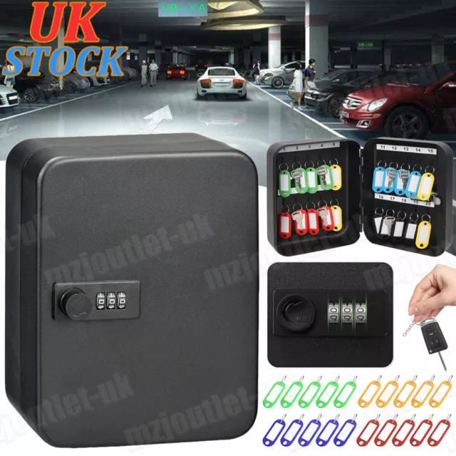 COMBINATION LOCK KEY Storage Metal Wall Mounted Lockable Safe