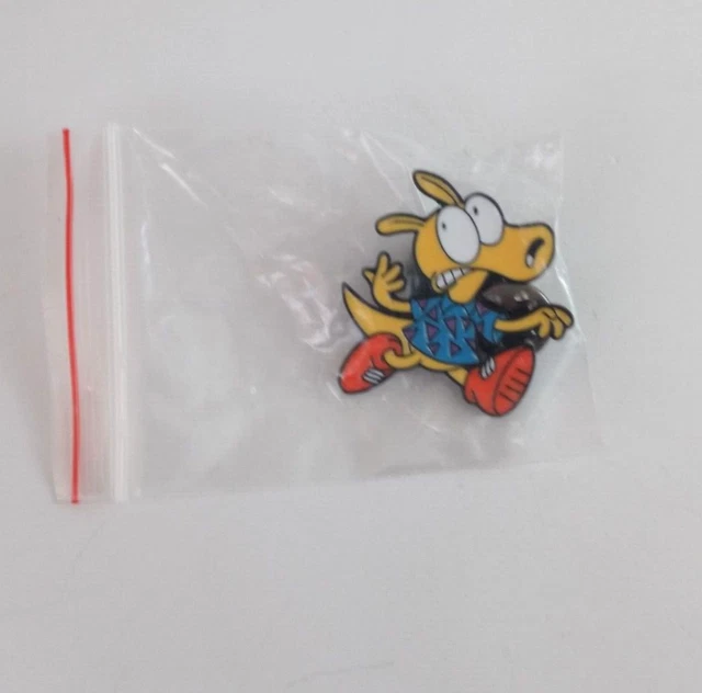 NEW ROCKO'S MODERN Life Rocko Running Animated Cartoon Hat Lapel Pin £