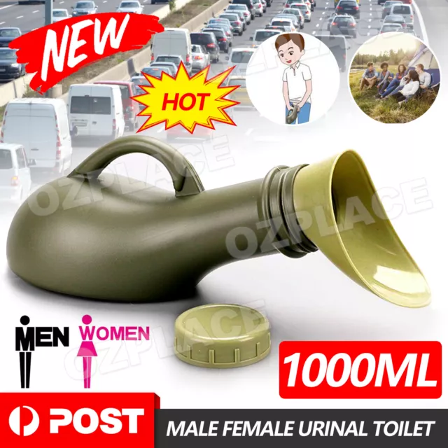 1000ml Male Female Portable Medical Urine Bottle Urinal Toilet Camping Travell