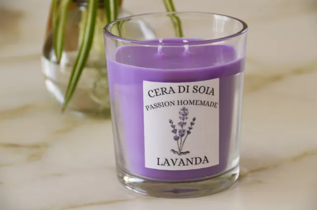 Candela profumata in cera di soia alla Lavanda 28cl