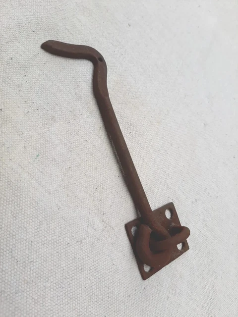 Antique 6" Hand Forged Iron Barn Door Stall Gate Hook Reclaimed Salvage