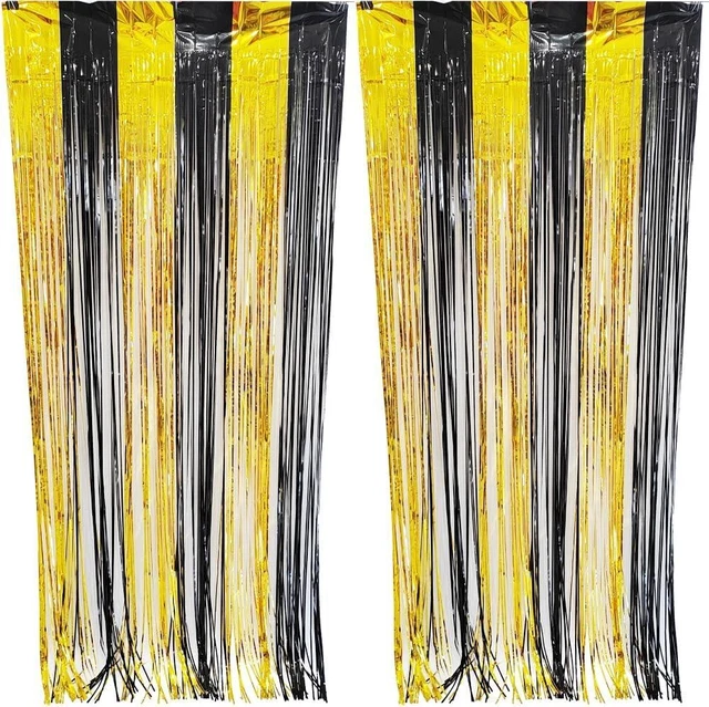 Drucilla Tinsel Gordijnen, Pack van 2 Tinsel Glitter Curtain