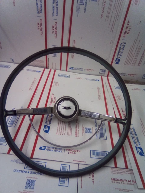 1964 1965 Chevy Bel Air Biscayne Steering Wheel Horn Ring original condition