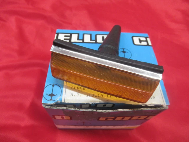 2 Lentilles Clignotants Alfa Romeo Alfasud – Carello, Neuves, Italie