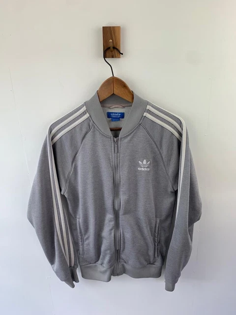 Giacca tuta Adidas Originals grigio trifoglio da uomo piccola 2016