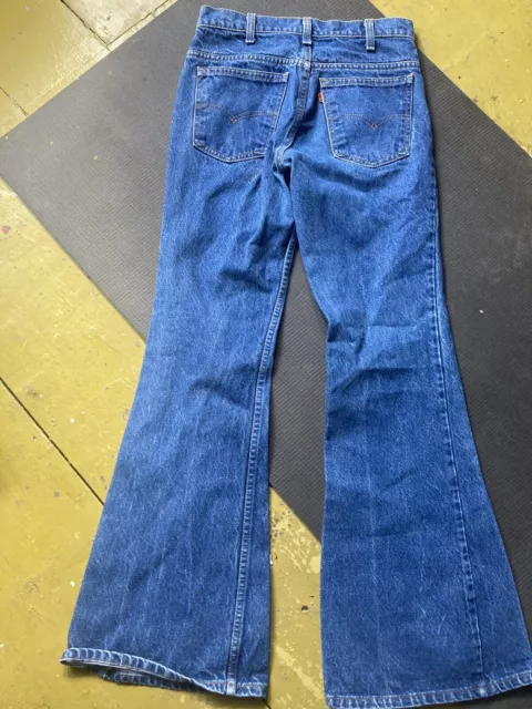 Vintage 1970s Levi's Orange Tab 684 Bell Bottom Jeans EUC Vtg Hippie 30x34 70s