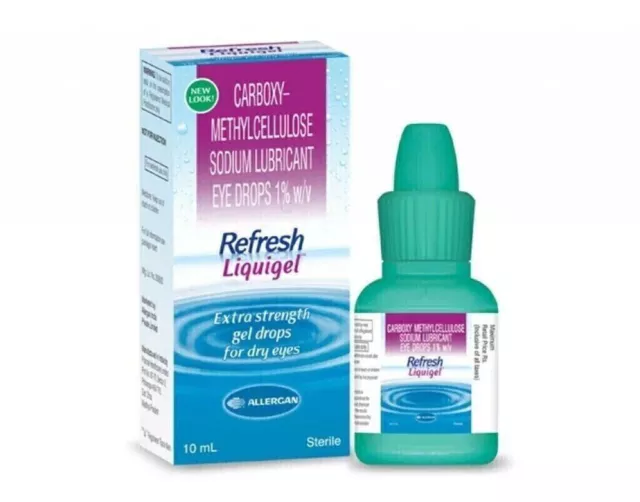 OFFICIEL 1 pack 10ml REFRESH LIQUIGEL Lubrifiant Gel Yeux EXP 2025