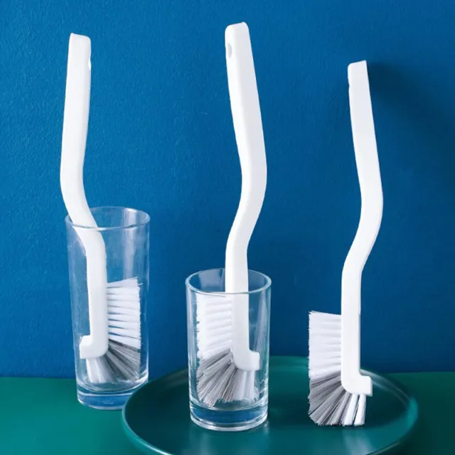 Narrow Cup Brush Long Handle Small Brush Milk Bottle Gap Glass Cleaning Brush
