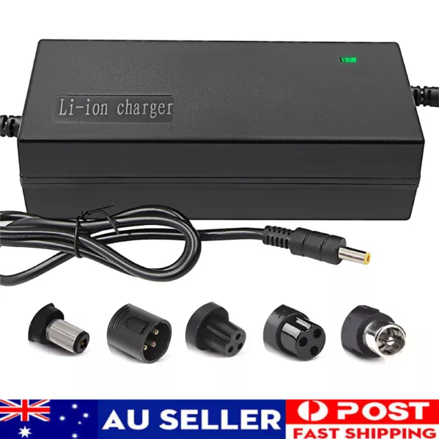 48/42V 2A Lithium Li-Ion Battery Charger Power Adapter 36V Electric Scooter Bike