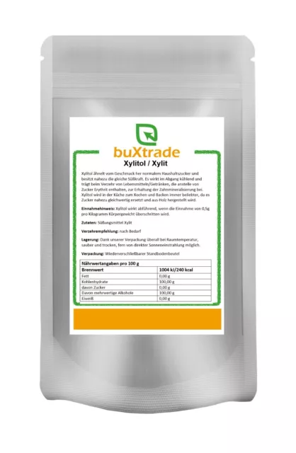 100 G Xilitolo Buxtrade 100% Rein Dolcificanti Birkenzucker