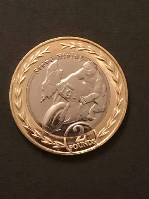 2019 Isle Of Man Steve Hislop £2 Coin  Only 15,00 Minted