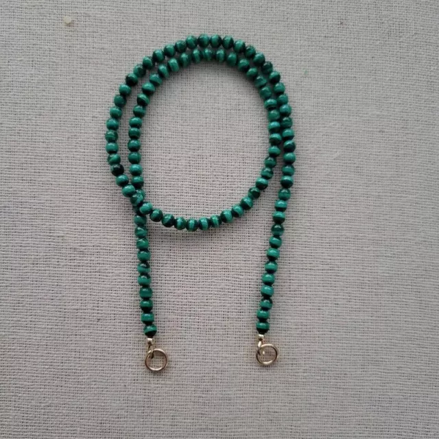 Collier délicat en perles de Malachite naturelle, ronde et lisse, 18...