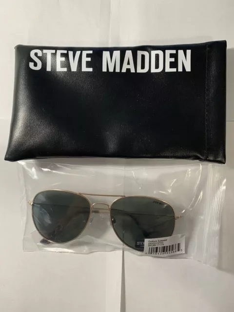 Steve Madden Aviator Sunglasses Gold Frame with storage bag New w/ Tags  - L@@K