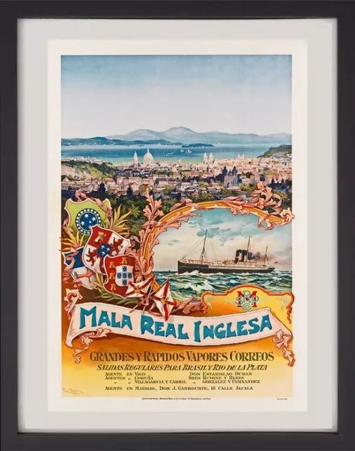Poster retro "Mala Real Inglesa"  (REPRODUCTION)