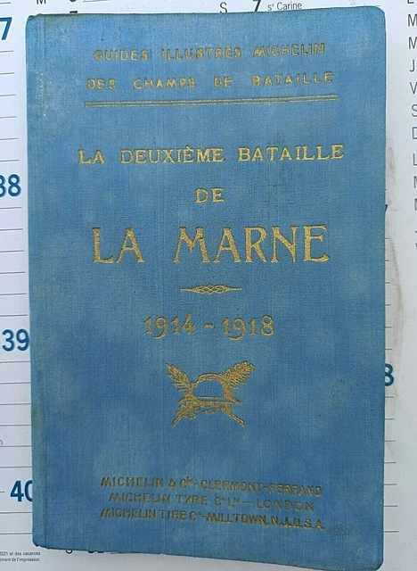 Guide Michelin Des Champs De Bataille - REIMS 1919 - Avec Jaquette, Bel état