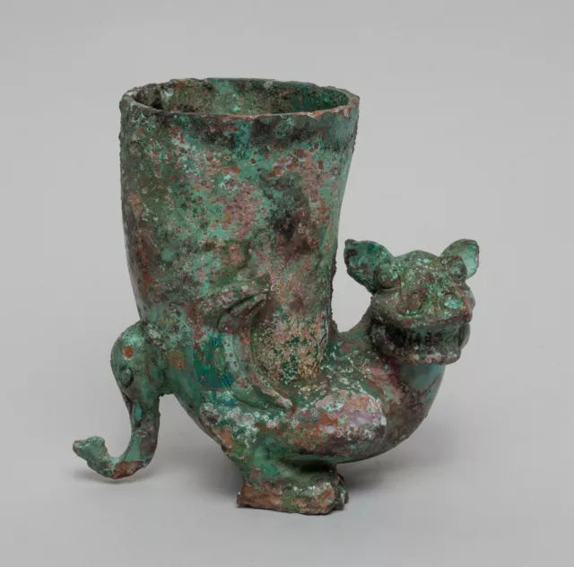 Special Chinese Bronze Beast Cup