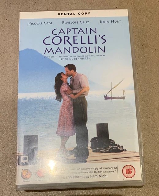CAPTAIN CORELLI’S MANDOLIN VHS Video Big Box Ex Rental Good condition £ ...