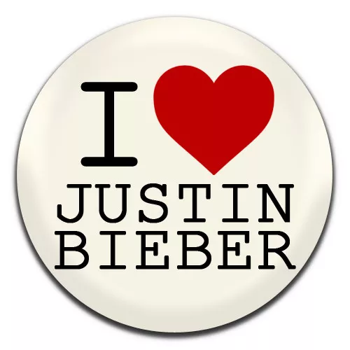 I Heart Justin Bieber Pop Singer 25mm / 1 Inch D Pin Button Badge