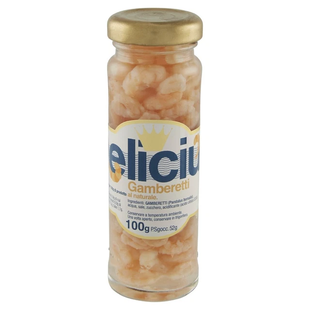 Gamberetti al Naturale Delicius - Colonna da 100gr