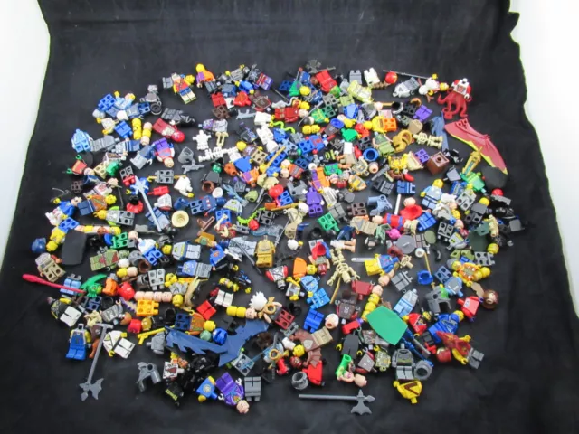 LEGO Characters Minifigures 1lb 3oz Bundle Including Marvel, DC Star Wars & More
