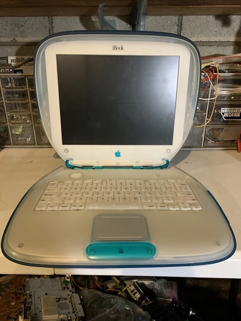 Blueberry iBook M2453 1999 Clamshell Laptop Untested/For Parts