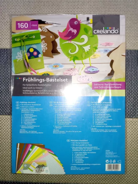 160-teiliges Frühlings Bastelset original verpackt von Crelando