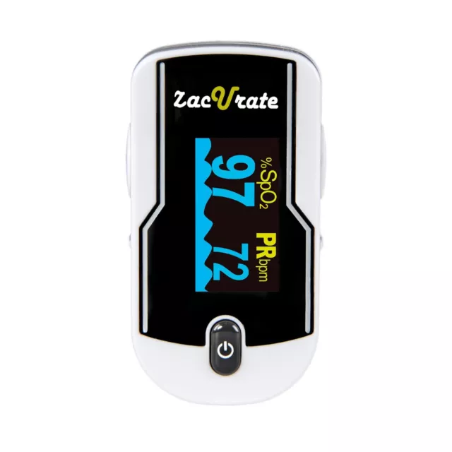 Zacurate 500E Fingertip Pulse Oximeter Blood Oxygen SpO2 Heart Rate O2 Monitor