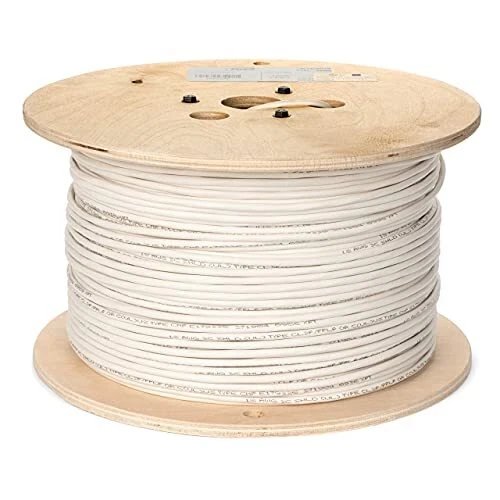 18 Awg 3/c Str Cmp Plenum Rated Shielded Sound & Security Cable 1000 Feet Made I
