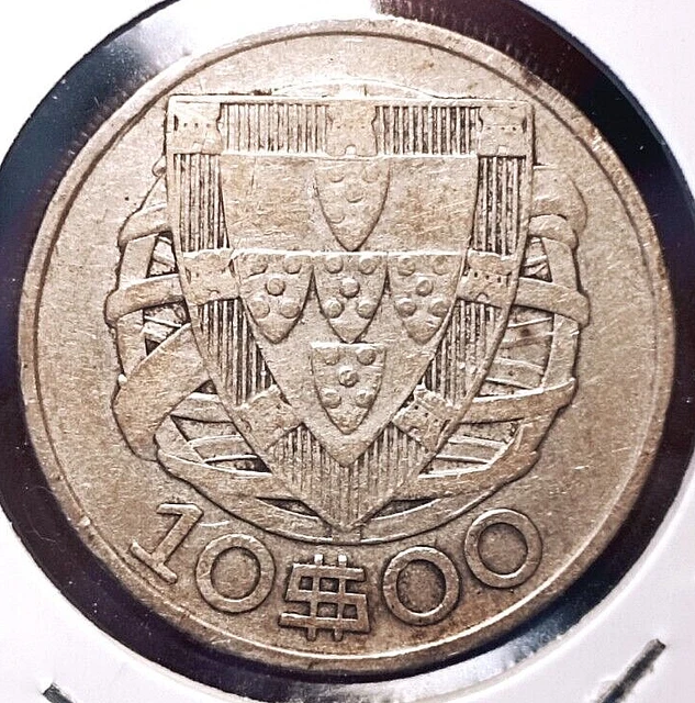 Portugal 10 escudos 1932 coin (SILVER!)