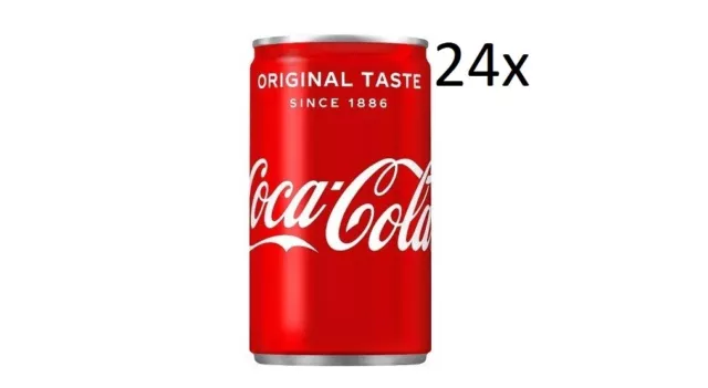 24x Coca-Cola Original Mini Dose Italian alkoholfreies Getränk 150ml Softdrink