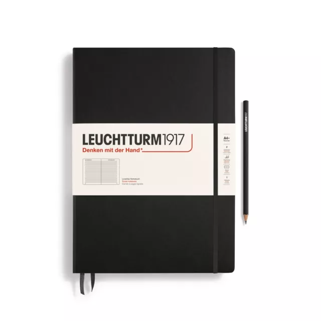 Leuchtturm1917 Notebook Master A4+ Hardcover Ruled Pages - Choose from 5 Colours
