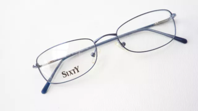 Jeansblaue Damenbrille Brillenfassung Gestell Brille Brillen Metall schmal Gr. M