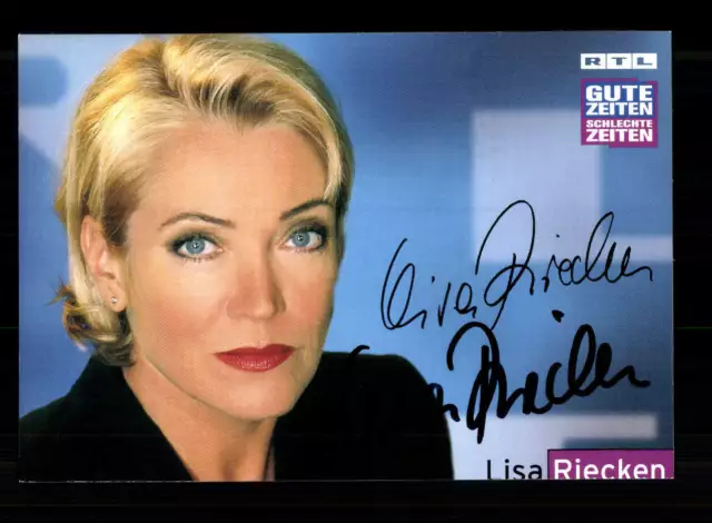 Lisa Riecken GZSZ Autogrammkarte Original Signiert + F 2597