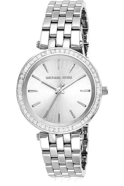 MICHAEL KORS Darci Mini MK3364 Reloj plateado para mujer 33 mm NUEVO reloj MK