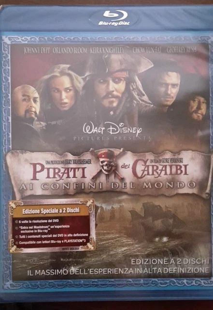 PIRATI DEI CARAIBI AI CONFINI DEL MONDO. blu ray edizione con 2 dischi PIRATI DEI CARAIBI AI CONFINI DEL MONDO. blu ray edizione con 2 dischi