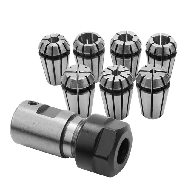 7Pcs ER11 1-7mm Spring Collets with ER11A 5mm Motor Shaft Holder Extension RodS6