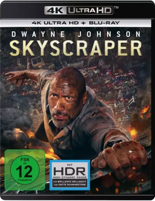 SKYSCRAPER (Dwayne Johnson) 4K Ultra HD + Blu-ray Disc NEU+OVP