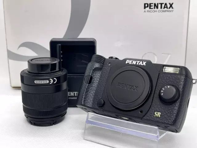 [NEAR MINT w/Box] Pentax Q7 Black Zoom Lens Kit w/5-15mm 02 STANDARD Lens Japan
