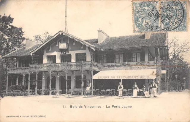 Cpa 94 Bois De Vincennes / La Porte Jaune