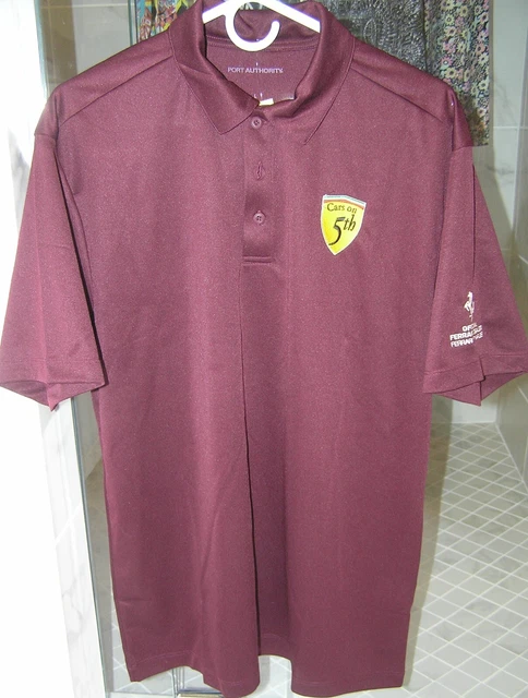 Official Ferrari Of Naples Cars On 5Th Casual Golf Polo Shirt Burgundy Large Official Ferrari Of Naples Cars On 5Th Casual Golf Polo Shirt Burgundy Large